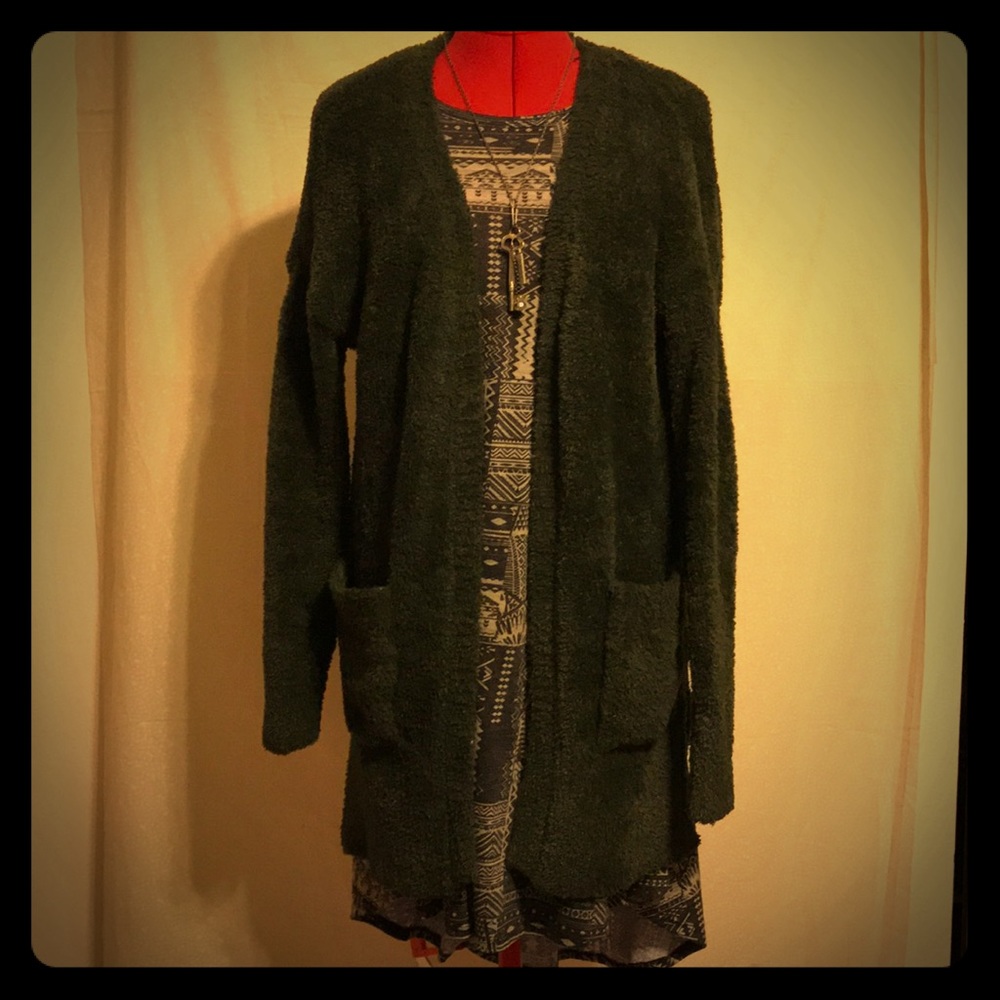 Mossimo army green long sweater!